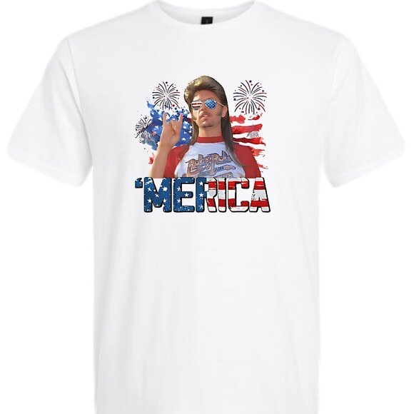 Merica Joe Dirt Fourth Of July T-Shirt - Picture 1 of 8
